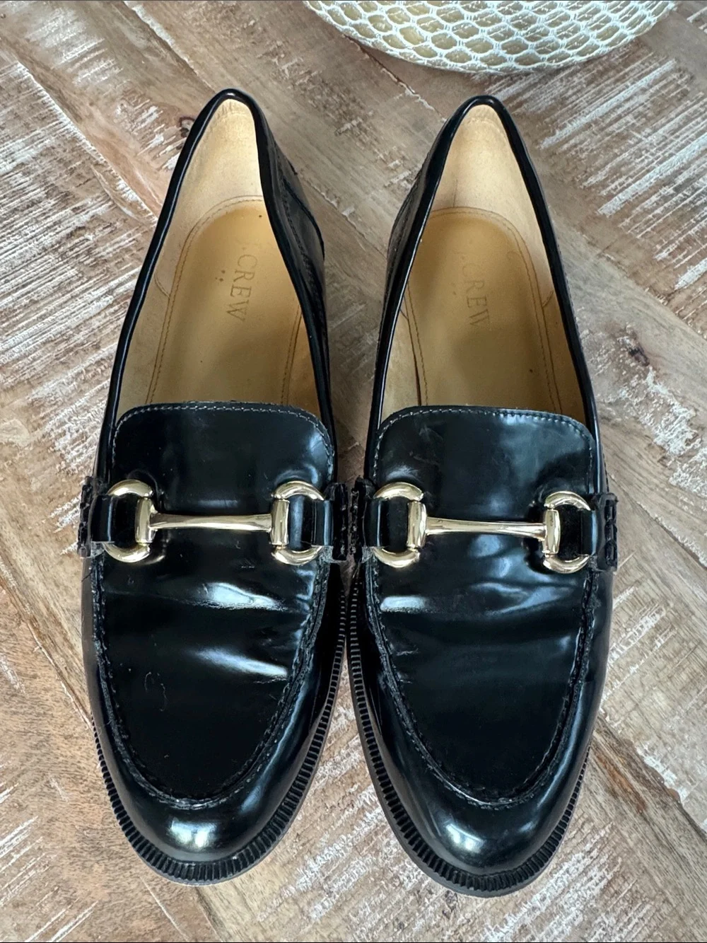J Crew Black Classic loafers Size 7.5